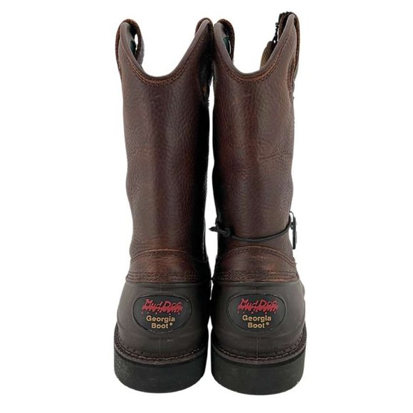 Georgia Boot | Men's Mud Dog Steel Toe Work Boot | Brown | Size 9M - Picture 3 of 6